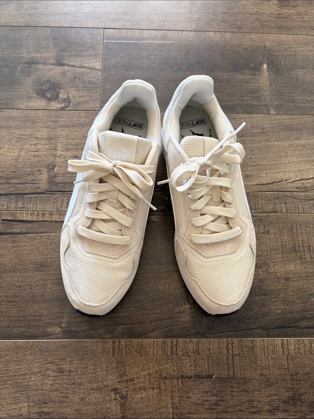 Puma Softride Miler Off-White/Taupe Casual Sneakers